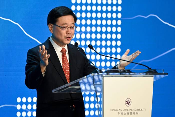 Hong Kong chief executive John Lee hailed the Swap Connect programme as a ‘milestone’ in the city’s financial integration with mainland China