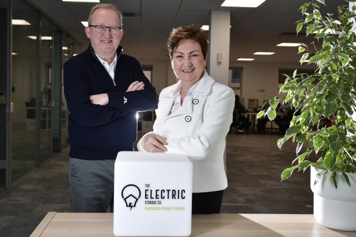 Eddie McGoldrick and his wife and co-founder Anne-Marie McGoldrick in an office