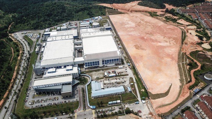 Aerial shot of Infeneon chip facility in Malaysia