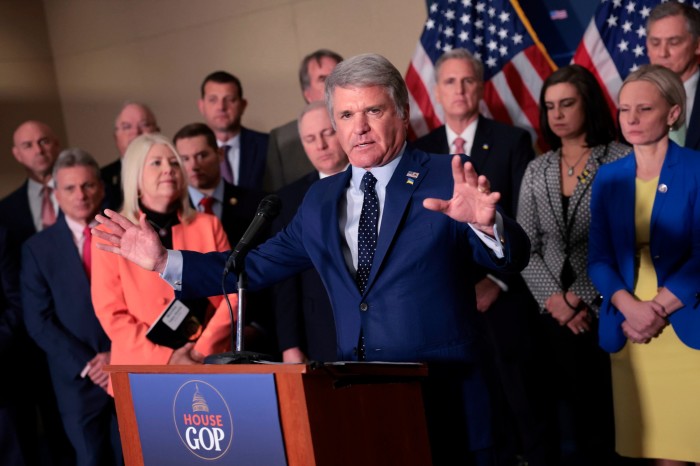 Michael McCaul, the Republican chair of the House foreign affairs committee, says “anyone with TikTok downloaded on their device has given the [Communist Party of China] a backdoor to all their personal information’ 