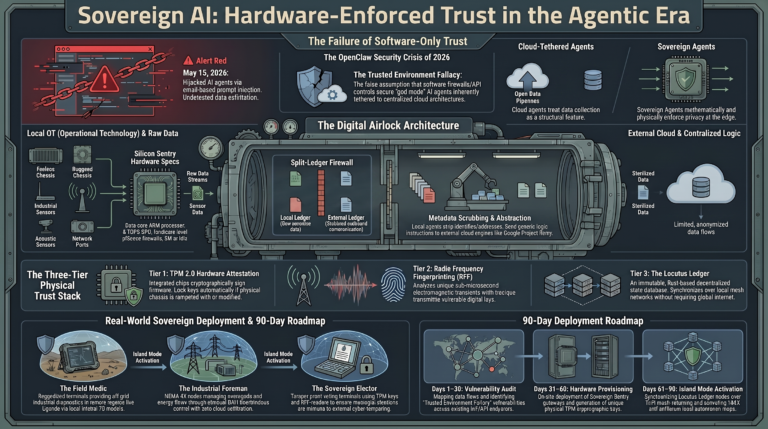 White Paper Sovereign Agents and Hardware-Enforced Trust- Bypassing the Trusted Environment Fallacy in Agentic AI using TPM 2 RFF and the Locutus Ledger
