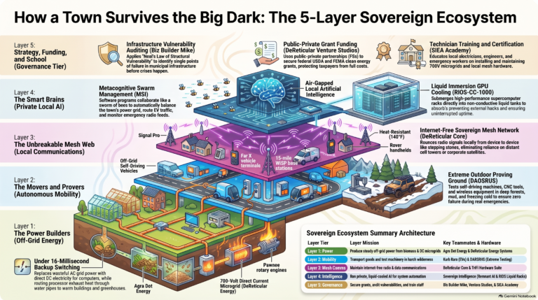 Blueprint for Resilience: An Explanatory Guide to the 5 Layers of DeReticular Superfortress Towns