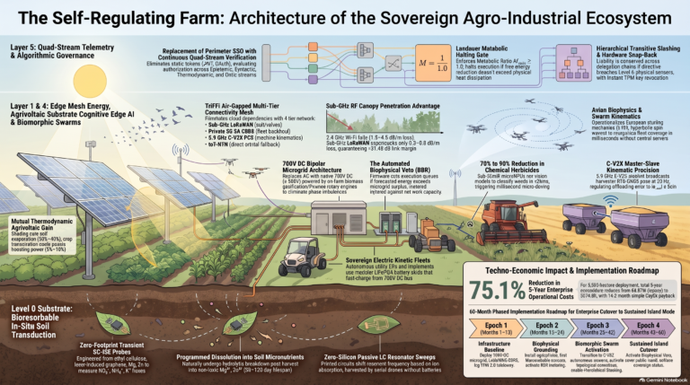 White Paper THE EMERGENCE OF THE SELF-REGULATING FARM: Biophysically Grounded Autonomy, In-Situ Transient Telemetry, and Biomorphic Swarm Orchestration in Sustained Island Mode
